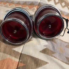 1965 Impala Vintage Tail Lights Pair 65-66 Stdb Lens Guide X Lens Pair No Crack 1965 Impala Vintage Tail Lights Pair 65-66 Stdb Lens Guide X Lens Pair No Crack