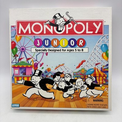 VINTAGE Monopoly Junior COMPLETE Parker Brothers 1995 90's Kids Children's