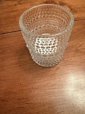 48-pack Elegant Textured Clear Glass Votive/Tea Light holders