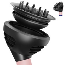 Wave Curl Diffuser Attachment for Dyson Airwrap HS01 HS05 HS08, Black