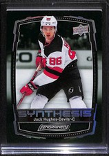 2023-24 Upper Deck Engrained Synthesis Jack Hughes #S-8 Green