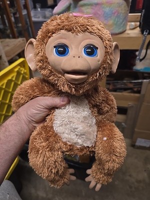 2012 Hasbro FurReal Friends 11 in. Cuddles My Giggly Monkey Tested and Working