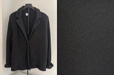Chico  s Black Textured Knit Blazer Jacket Size 3 XL Subtle Sparkle Chic