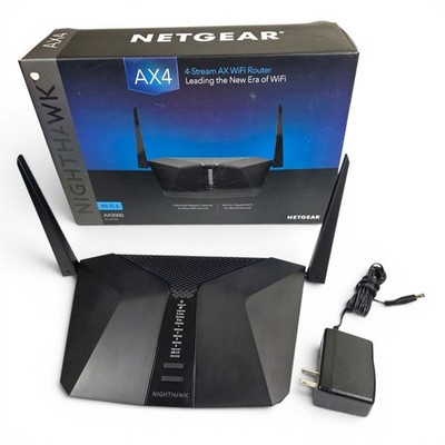 Netgear Nighthawk AX4 AX3000 WiFi 6 Router 4-Stream Dual-Band Black RAX40