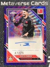 2025-26 Topps Chrome Bundesliga Martin Terrier Auto Purple Wave Ref 47/75