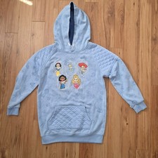 Disney 100 Snow White, Aurora, Tink, Character Blue Sweatshirt Girls Size 10/12