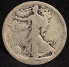 1917 United States Walking Liberty Half Dollar 50C Silver Coin