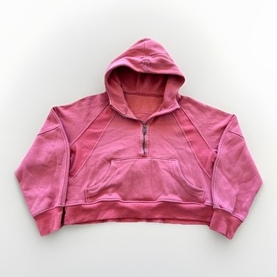 Lululemon Scuba Oversized Half-Zip Hoodie Women s L W3DM4S Brier Rose