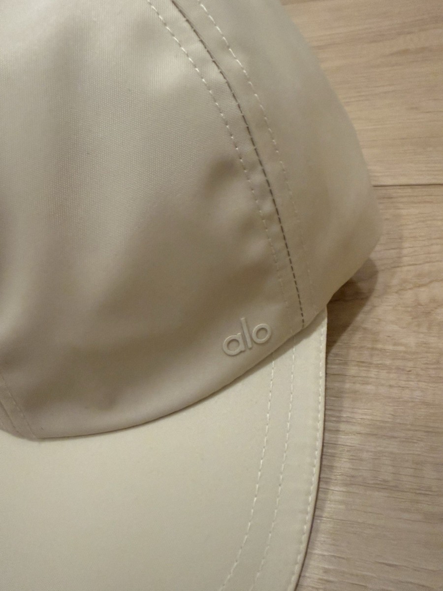 ALO Satin Off-Duty Cap, Creme | eBay