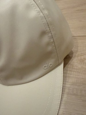ALO Satin Off-Duty Cap, Creme | eBay