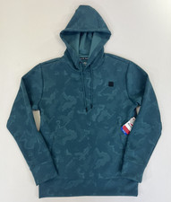 Mens Reebok Pullover Hoodie Size Small Performance Activewear Balsam Green NWT