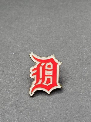 MLB Baseball Team Detroit Tigers Logo Enamel Pin, FREE SHIPPING!