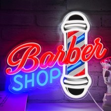 Barber Shop Neon Sign LED Hair Salon Light Wall Decor Sign for Hair Salon