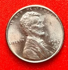 1943-S Lincoln Wheat Cent Penny GEM BU From an Original Bank Roll