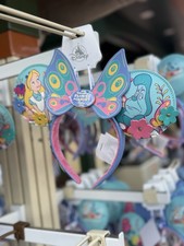 2026 Disney Epcot Flower  Garden Alice in Wonderland Minnie Ears Headband BNWT 