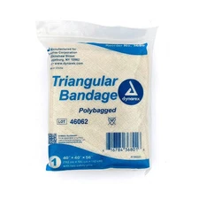 Dynarex Triangular Bandages 40" x 40" x 56" Polybagged 10 Pack MS-85600