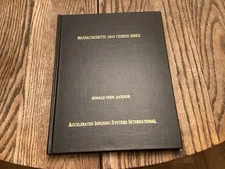 1810 Massachusetts Census Index 1978 By Jackson Genealogy Family VF