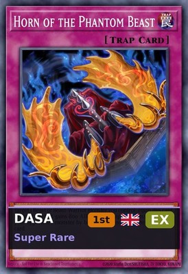 Horn of the Phantom Beast DASA-060 1st Edition EX EN Yu-Gi-Oh