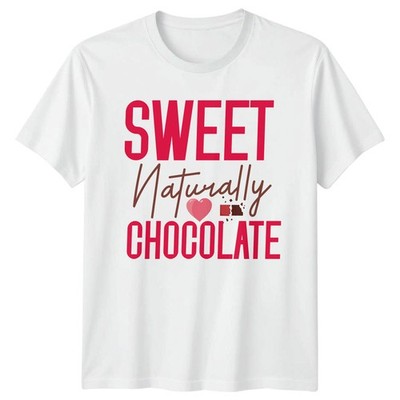 Sweet Naturally Chocolate Graphic T-Shirt Herren Damen Unisex Oberteil