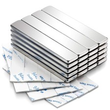 MIKEDE Magnets, 20 Pack Strong Neodymium Bar Magnets with Adhesive Backing, R...