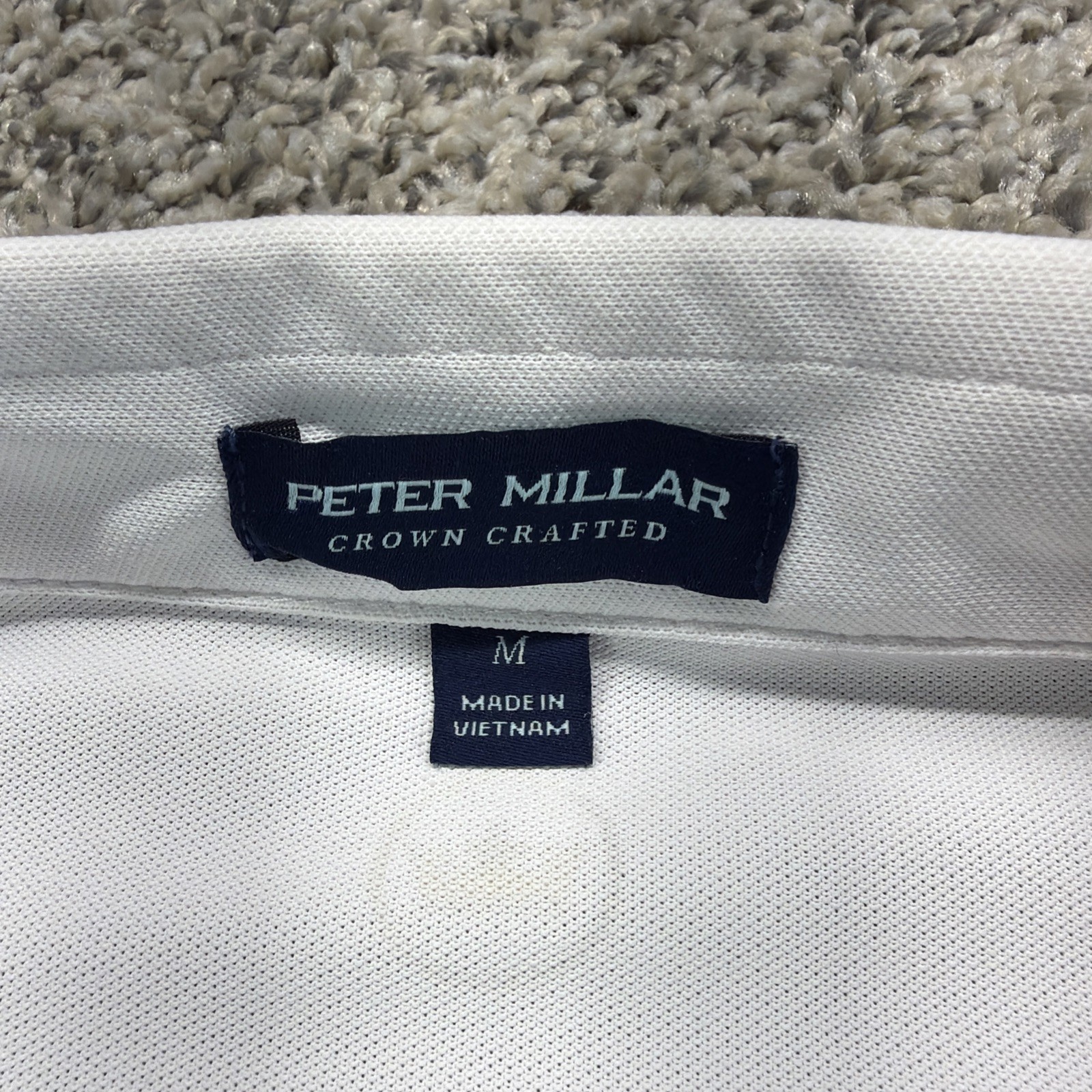 Peter Millar Crown Crafted Medium Solid White Per… - image 2