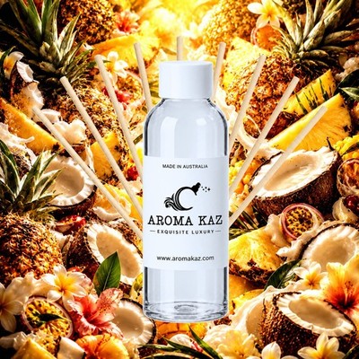 Pina Colada Reed Diffuser Oil Refill Vegan Alcohol-Free 3 Sizes