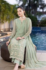 Pakistani shalwar suit, Bangldeshi Indian Chiffon dress, Ready to wear 3 piece