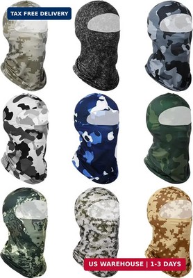 Geyoga 9 Pcs Balaclava UV Sun Protection Full Face Covering for Men Father Ice S