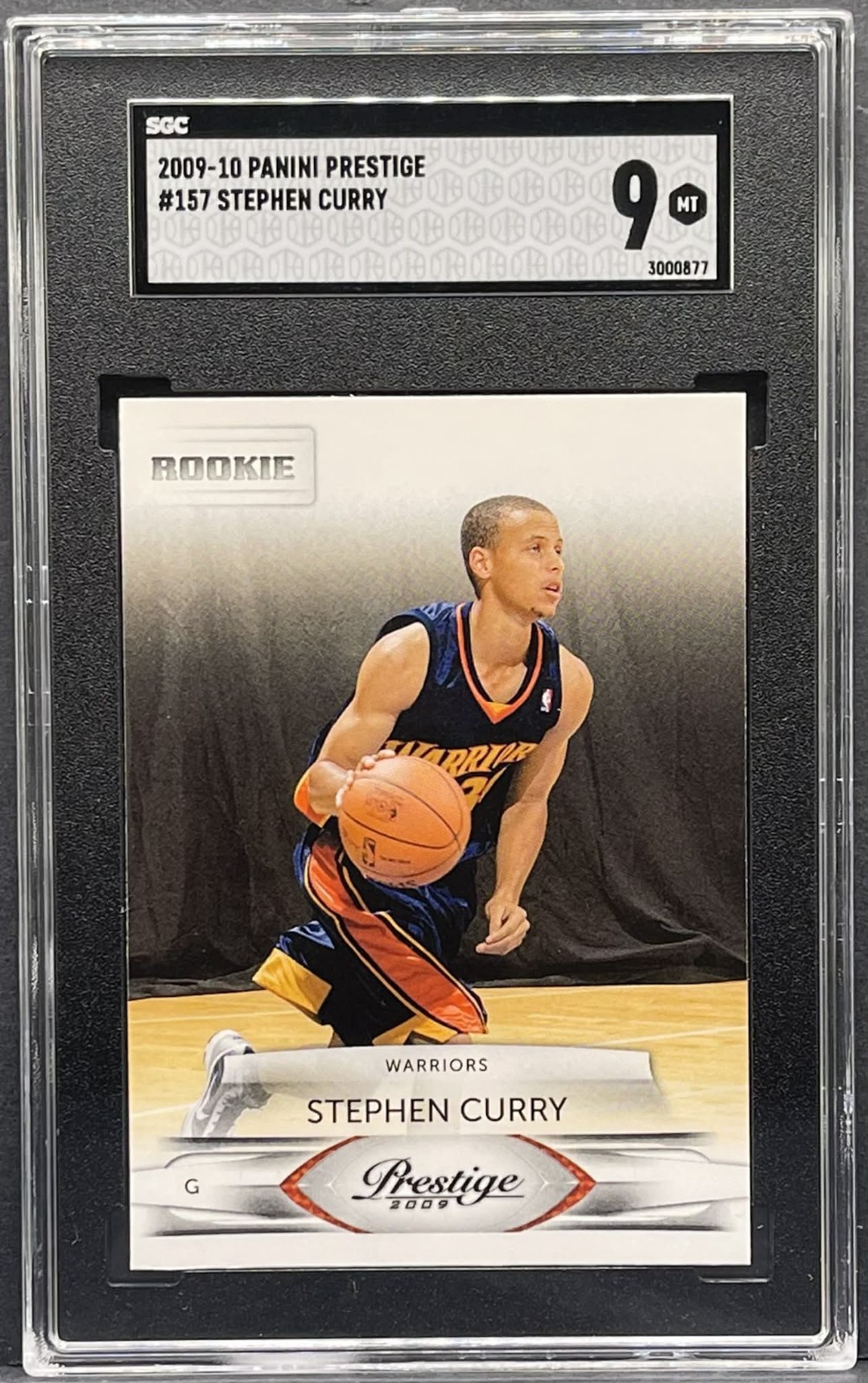 2009-2010 Panini Prestige #157 - Stephen Curry - Rookie Card NBA RC - SGC 9 MINT