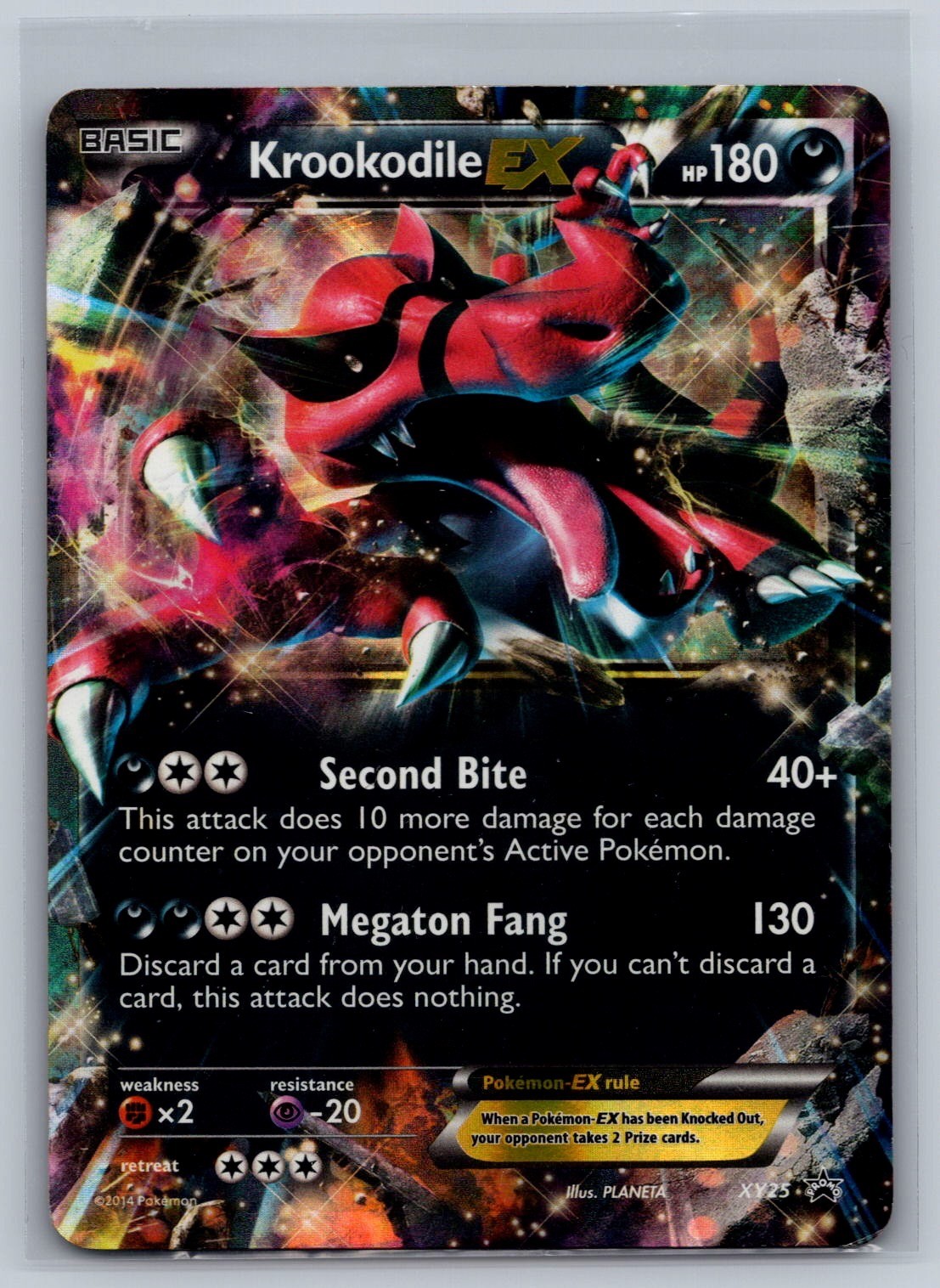 Krookodile EX XY25 Holo Promo XY Promo Pokemon Heavily Played