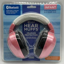 Lucid Bluetooth Hear Muffs ~ Hearing Protection ~ Infant 0-4 ~ Pink ~ FAST SHIP