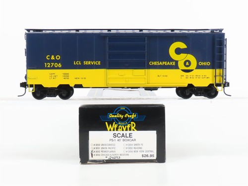 O 2-Rail Quality Craft Models Weaver 3053 C&O Chesapeake & Ohio Box Car #12706 | Zustand: Used