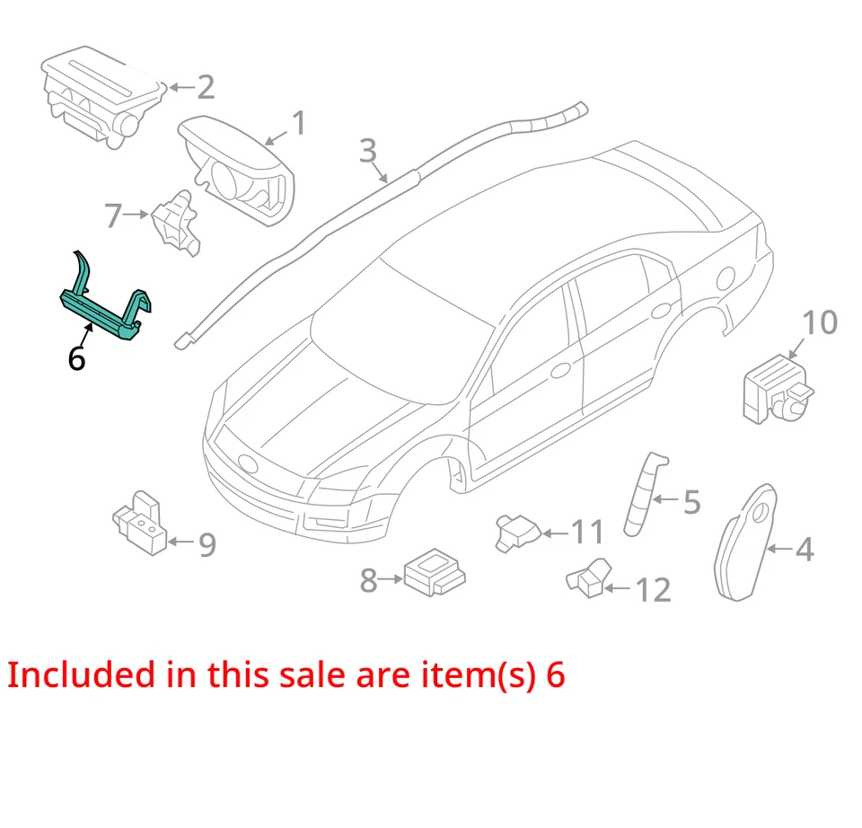 2011-2012年林肯 MKZ LH 司机及膝安全气囊原始设备制造商 — 第 4/4 张图片