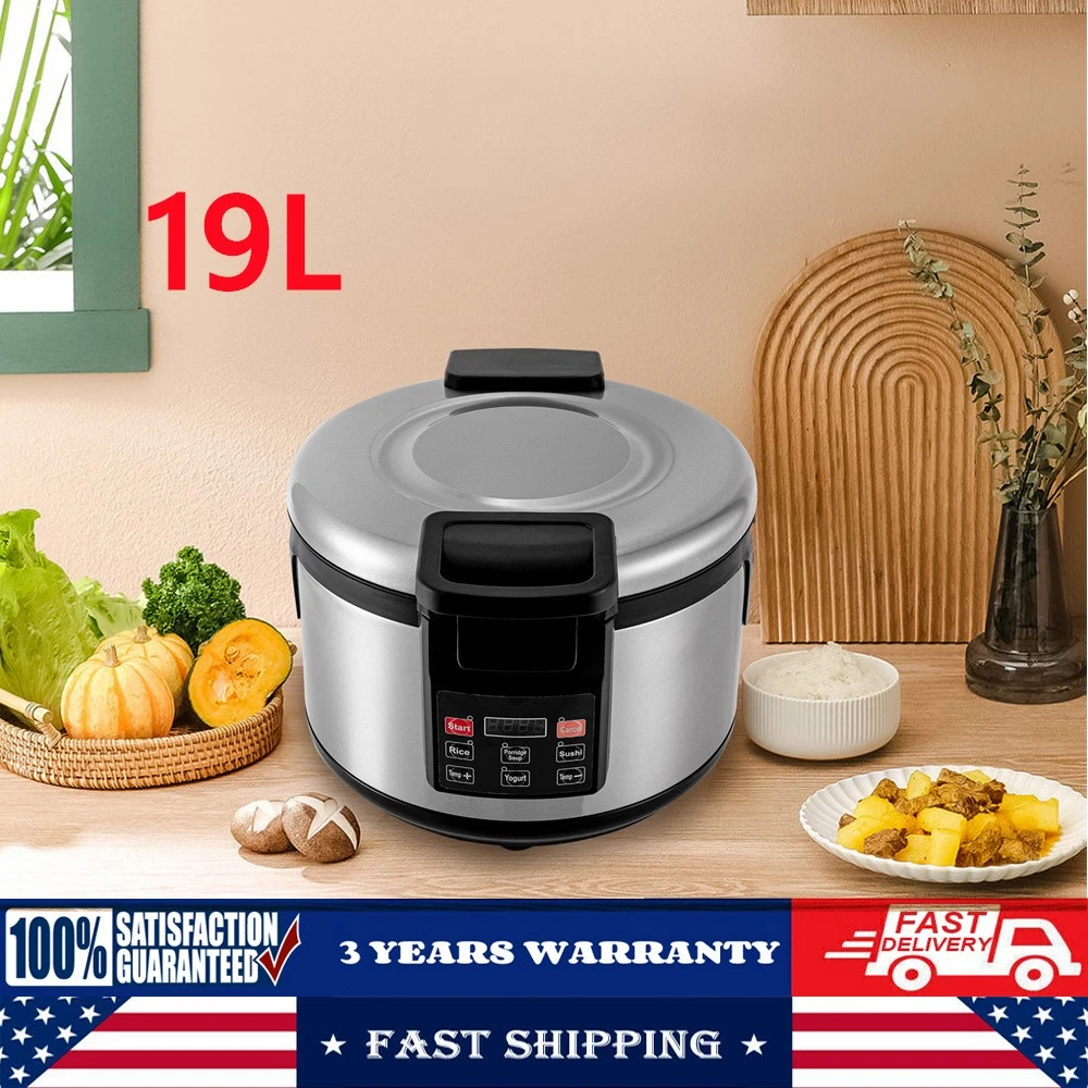 19L Commercial Rice Stainless Steel Electric Rice Warmer Soup Porridge