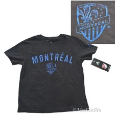 NOS Montreal Impact Official MLS Adidas Youth Girl Size L 7 Distressed T-Shirt