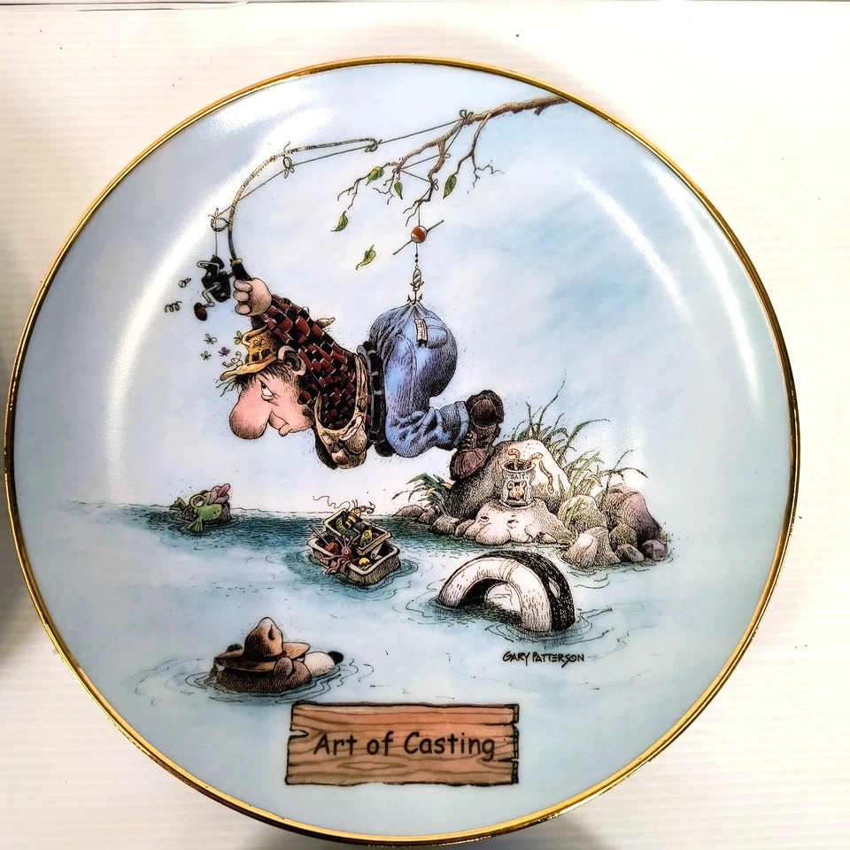 The Art Of Fishing Gary Patterson 6 Plates Danbury Mint Porcelain - Image 4 of 4