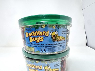 Learning Resources Backyard Bugs Counters 2-Pack LER0457 New Sealed