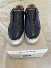Ladies Russell & Bromley navy park up laceless trainers size 6/39