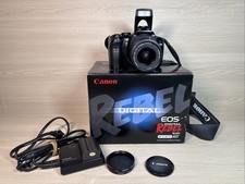 Black Canon EOS DS6041 Digital Rebel Camera w/18-55mm Lens Battery READ Tack