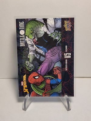 Spider-Man 2024 Upper Deck Marvel Battle Time Spider-Man vs Lizard #BT-19