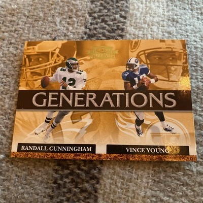 2007 Donruss Threads - Generations Vince Young, Randall Cunningham #G-4