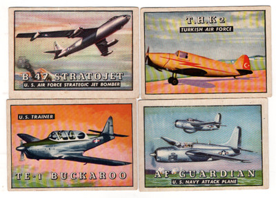 1952  (R707-4) Topps Wings Friend or Foe  #39, #67, #196, #199