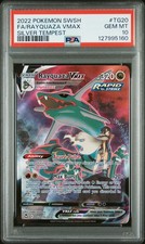2022 POKEMON SWORD & SHIELD SILVER TEMPEST #TG20 FULL ART/RAYQUAZA VMAX PSA 10