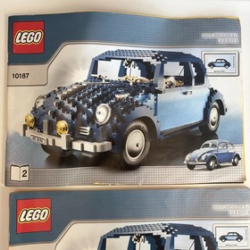 Lego Volkswagen Beetle 10187 Car 100% Complete Set Box Instructions 2008 Rare