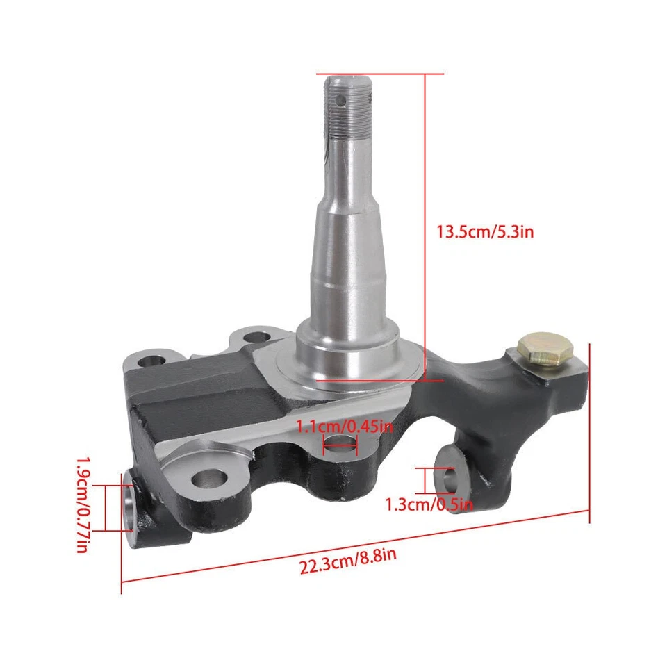 Fit For 1964-1972 Chevrolet Chevelle Oldsmobile Cutlass Pair 2" Drop Spindles Foto 3 de 4