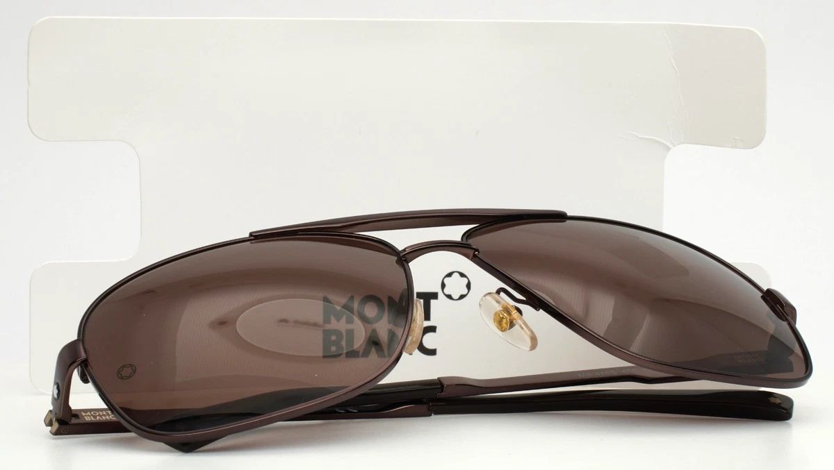 Montblanc Aviator Brown Sunglasses for Men for sale | eBay display picture 1