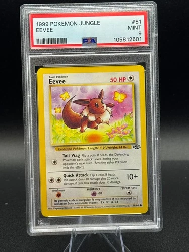 1999 POKEMON JUNGLE #51 EEVEE PSA 9