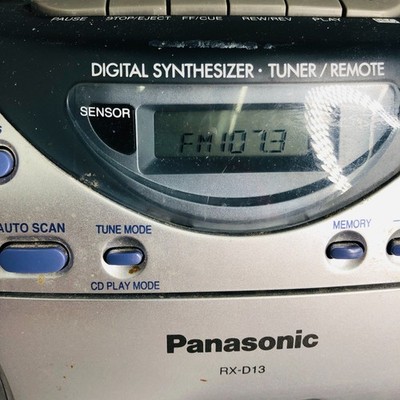 PANASONIC RX-D13 CD Player AM/FM Radio Cassette Stereo Boombox