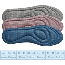 4D Memory Foam Orthopedic Insoles For Shoes Sweat Absorption Sport Shoe Pads
