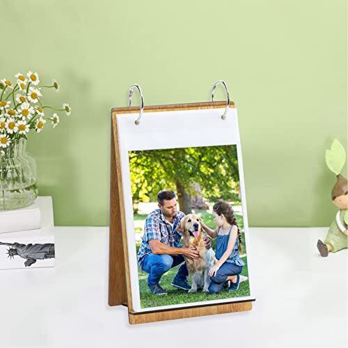 4x6 Photo Frame Flip Photo Album on Stand Vertical Display for Tabletop, 60 - Picture 3 of 3
